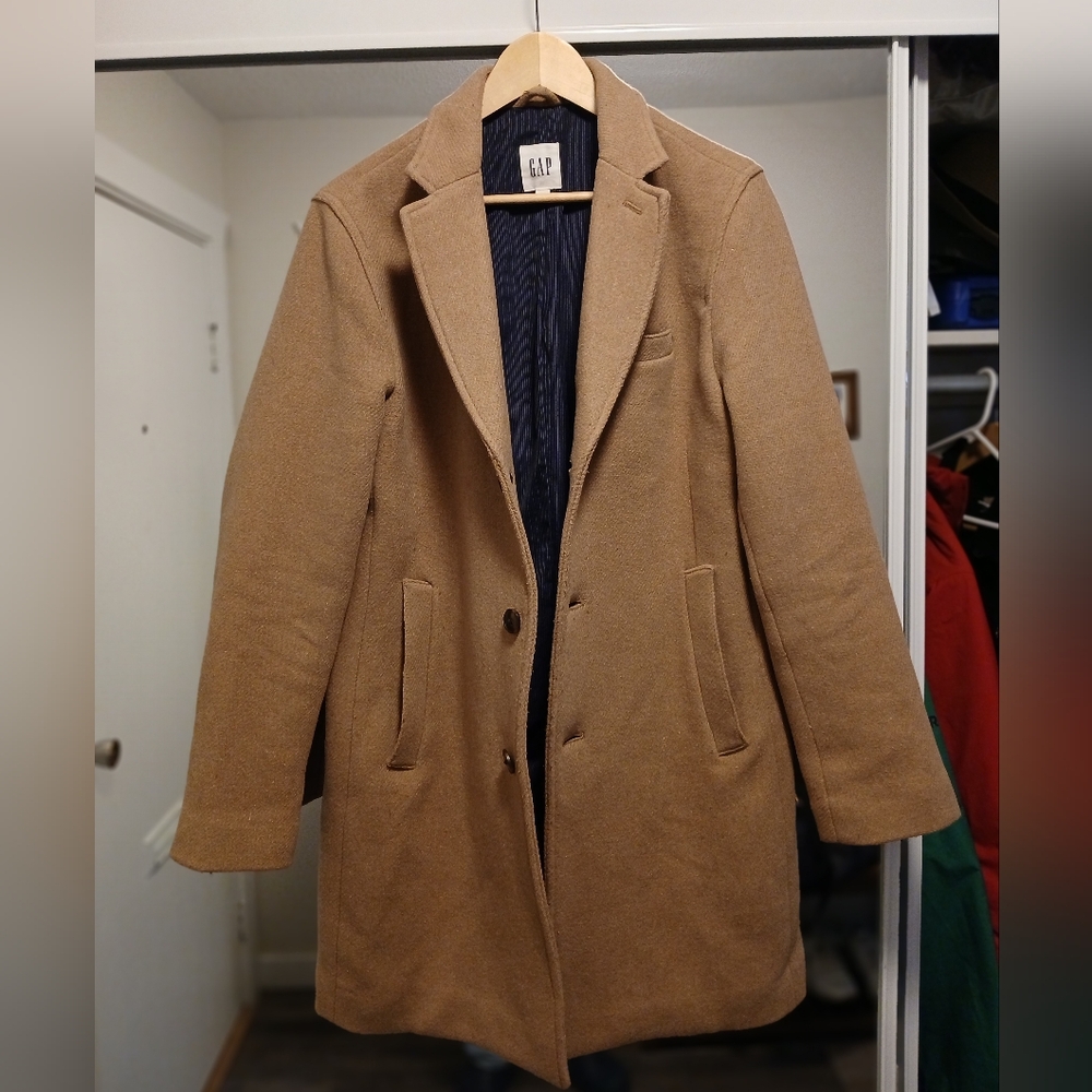 GAP Wool blend Camel coat
